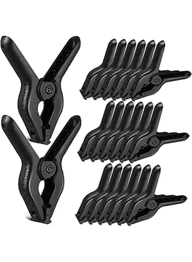 Large Plastic Spring Clamps 24 Pack Heavy Duty For Photo Backdrop Craft Woodworking - Image 1