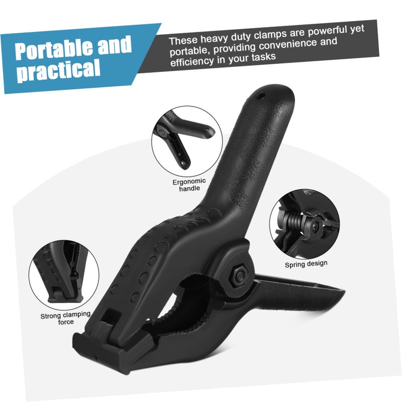 Large Plastic Spring Clamps 24 Pack Heavy Duty For Photo Backdrop Craft Woodworking - Image 4