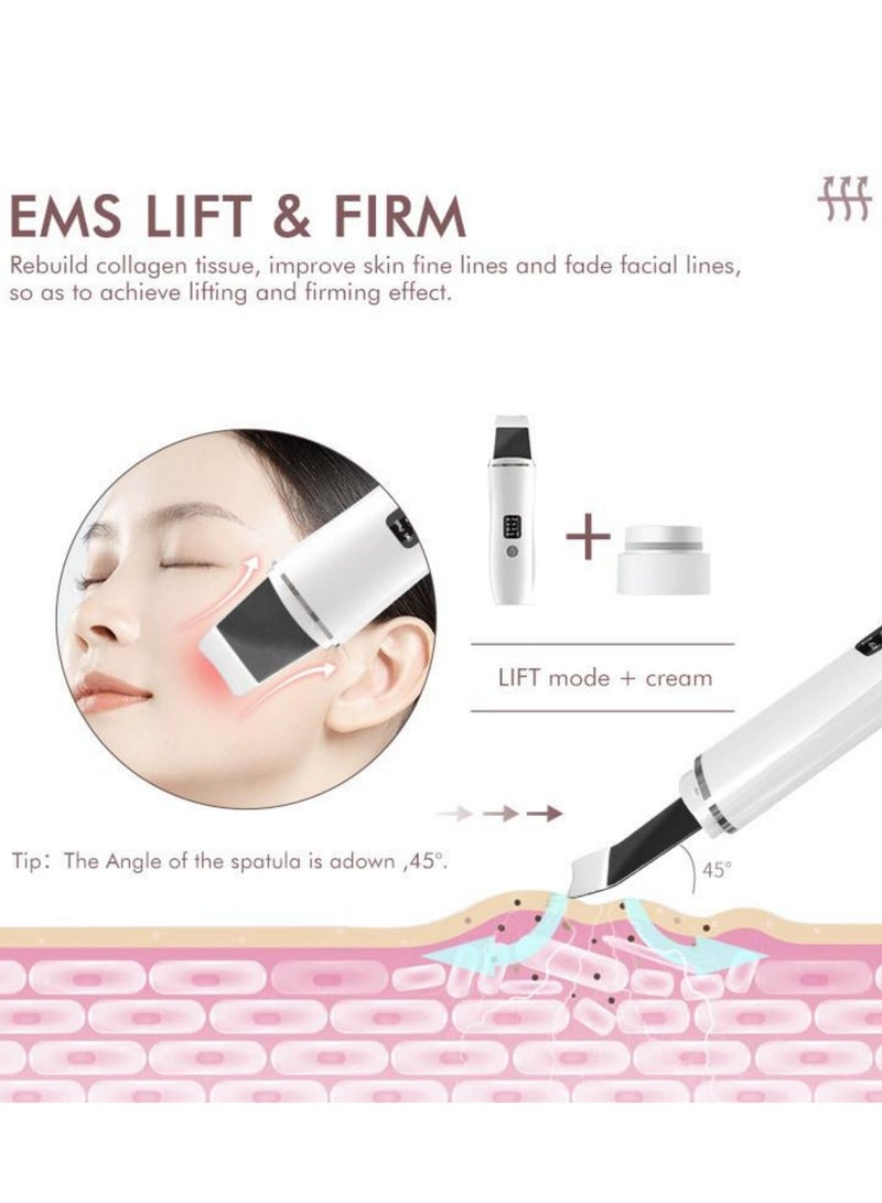 Generic Latest Products Ultrasonic Skin Scrubber Peeling Blackhead Remover Deep Face Cleaning Ultrasonic Ion Cleaner Facial Beauty Face Cleaner  - Image 3