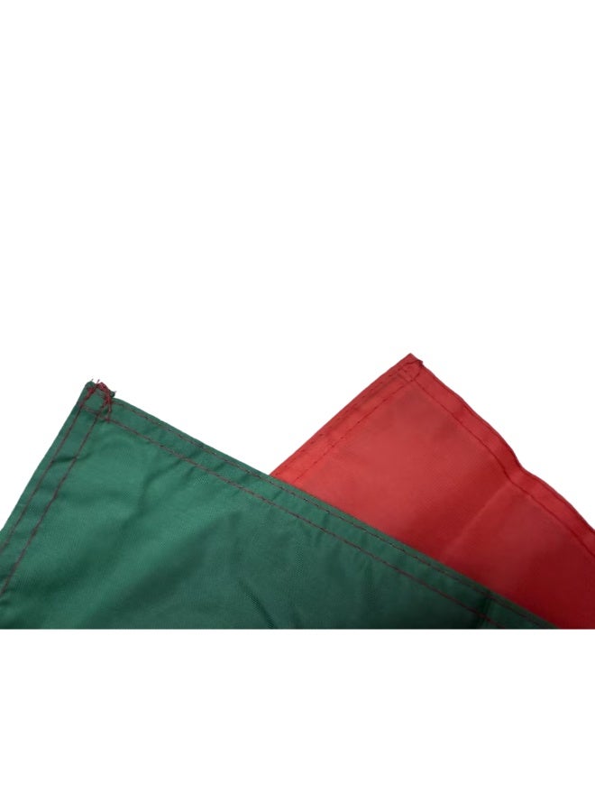 عاصفة علم سيشيل من ستورمفلاق 90x150 سم (3x5 قدم) 100% بوليستر مع حلقات نحاسية - Image 3