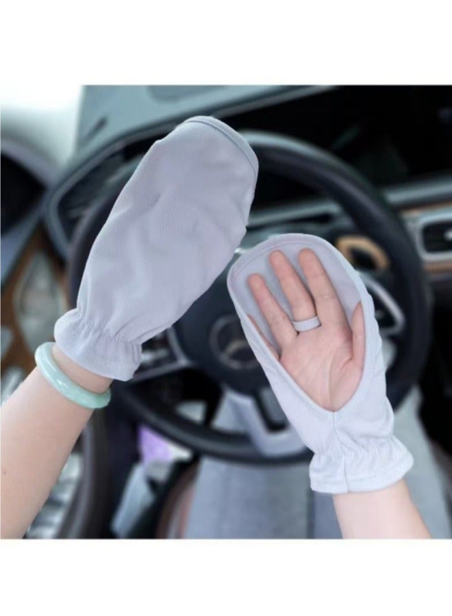 Generic Women's Sun Protection Gloves Women's Driving Gloves Summer Gloves Outdoor Equipment Gloves Grey  - Image 1