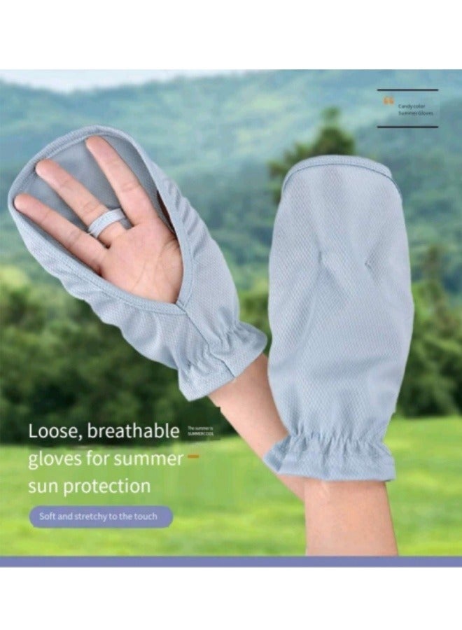 Generic Women's Sun Protection Gloves Women's Driving Gloves Summer Gloves Outdoor Equipment Gloves Grey  - Image 3