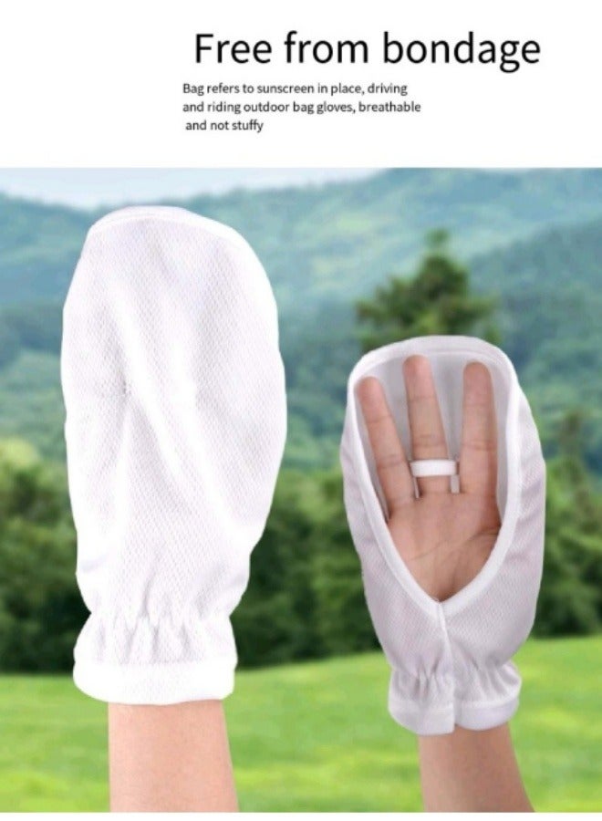 Generic Women's Sun Protection Gloves Women's Driving Gloves Summer Gloves Outdoor Equipment Gloves Grey  - Image 5