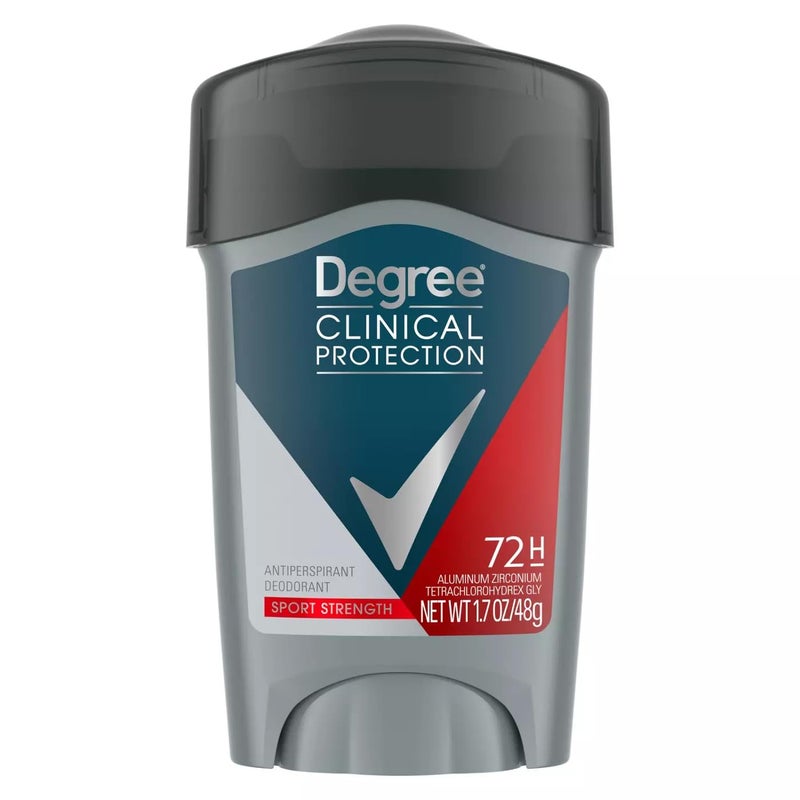 Degree Men Clinical Antiperspirant Deodorant Sport Strength 17 Ounce Pack of 4