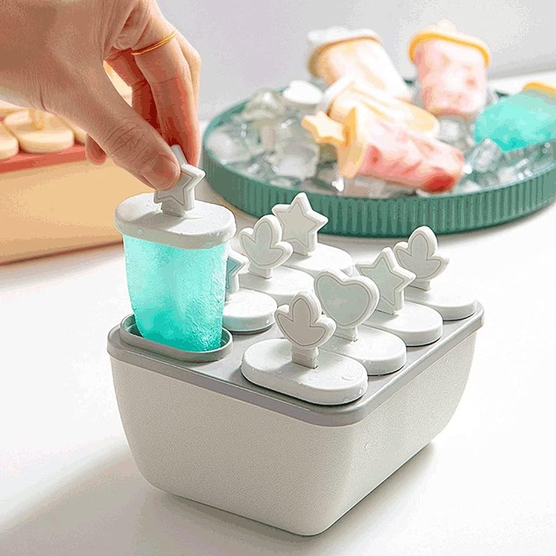 SPITEN Set of 6 Plastic Reusable Rocket Ice Pop Makers | Homemade Popsicle & Frozen Ice Cream Moulds Tray | Kulfi, Candy Mold for Children | Adults (Multi Color) (Frozen) (Popsicle 8 Pieces) - Image 5