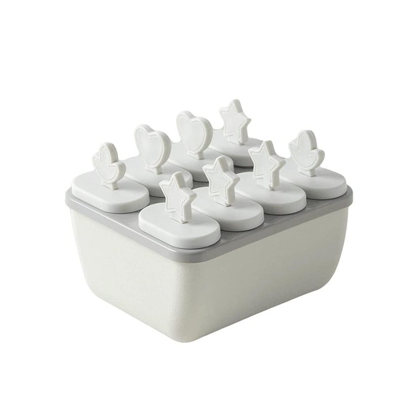 SPITEN Set of 6 Plastic Reusable Rocket Ice Pop Makers | Homemade Popsicle & Frozen Ice Cream Moulds Tray | Kulfi, Candy Mold for Children | Adults (Multi Color) (Frozen) (Popsicle 8 Pieces) - Image 1