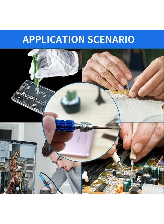 Green 5 In 1 Precision Screwdriver Set For Mobile Phone And Laptop Repair - Image 5