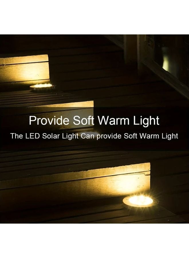 4 Packs White Solar Outdoor Lights LED Landscape Garden Pathway Lawn - Image 5