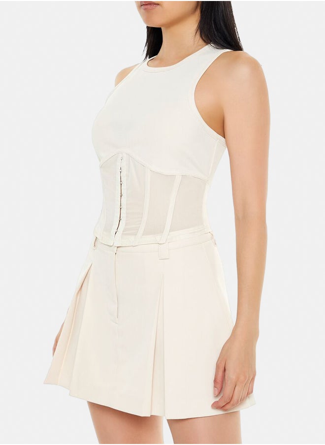 FOREVER 21 - Corset Racerback Tank Top - Image 1