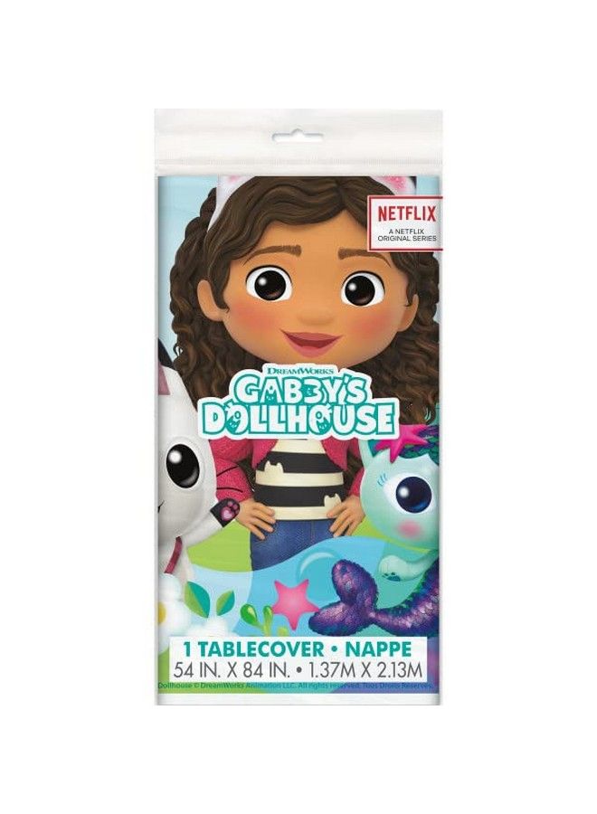 Unique Gabbys Dollhouse Birthday Party Supplies Bundle Includes Plastic Table Cover 2 Count - Image 5