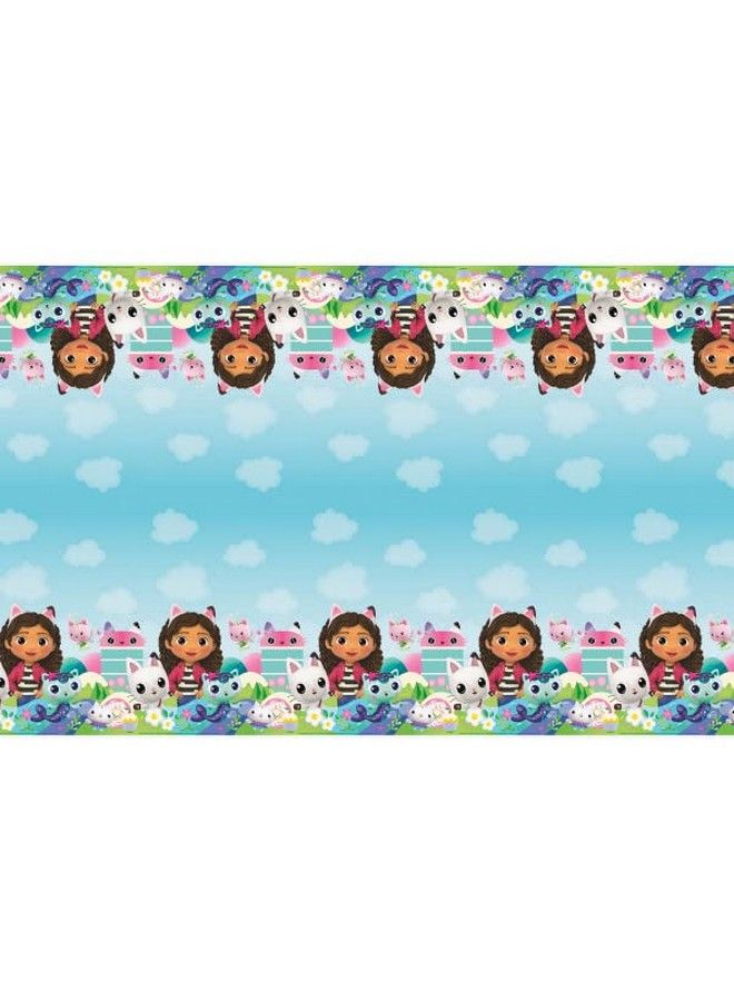 Unique Gabbys Dollhouse Birthday Party Supplies Bundle Includes Plastic Table Cover 2 Count - Image 4