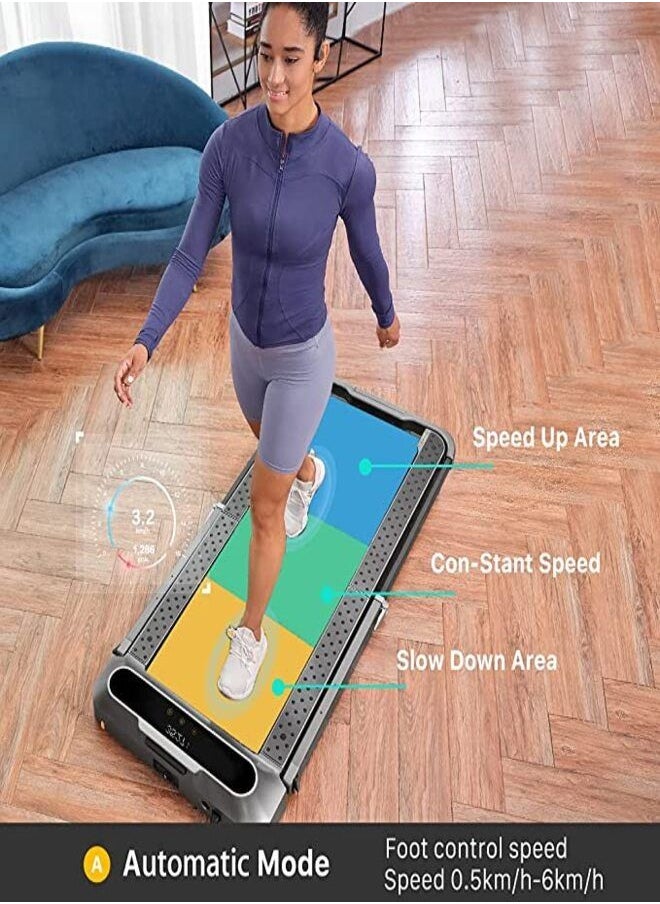 KINGSMITH - WalkingPad Kingsmith R2 Treadmill Foldable Running Walking Pad with Remote Control | Speed 0.5-10 Km/h | Workout in the Office and Home | 65dB Quiet Operation Fitness Jogging Machine - Black - Image 1