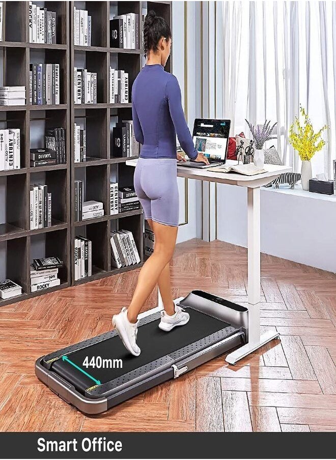 KINGSMITH - WalkingPad Kingsmith R2 Treadmill Foldable Running Walking Pad with Remote Control | Speed 0.5-10 Km/h | Workout in the Office and Home | 65dB Quiet Operation Fitness Jogging Machine - Black - Image 1