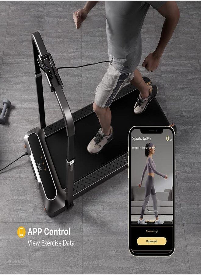 KINGSMITH - WalkingPad Kingsmith R2 Treadmill Foldable Running Walking Pad with Remote Control | Speed 0.5-10 Km/h | Workout in the Office and Home | 65dB Quiet Operation Fitness Jogging Machine - Black - Image 1
