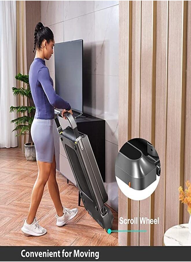 KINGSMITH - WalkingPad Kingsmith R2 Treadmill Foldable Running Walking Pad with Remote Control | Speed 0.5-10 Km/h | Workout in the Office and Home | 65dB Quiet Operation Fitness Jogging Machine - Black - Image 1