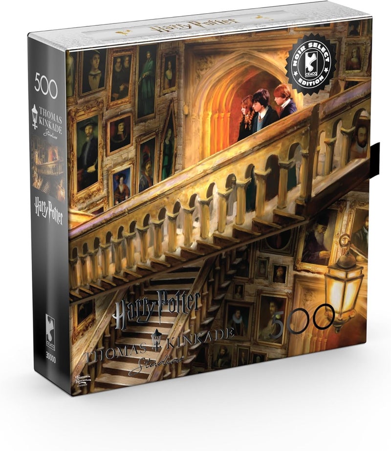 Ceaco Silver Select Thomas Kinkade Harry Potter Grand Staircase 500 Piece Jigsaw Puzzle for Adults Challenging Puzzle Perfect for Game Nights - Image 3