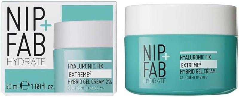 NIP+FAB Nip Fab 2 Hyaluronic Acid Gel Cream for Face AntiAging Hydrating Moisturizer for Fine Lines and Wrinkles SkinPlumping Skin Care Smoothing Moisturizing - Image 2