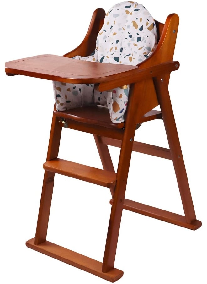 Lomgwumy High Chair Cushion, for IKEA High Chair Cushion, Cushion High Chair, for IKEA Highchair Cushion for IKEA Antilop Highchair, Built-in Inflatable Cushion, Baby Sitting More Comfortable (Stone Pattern)  - Image 3