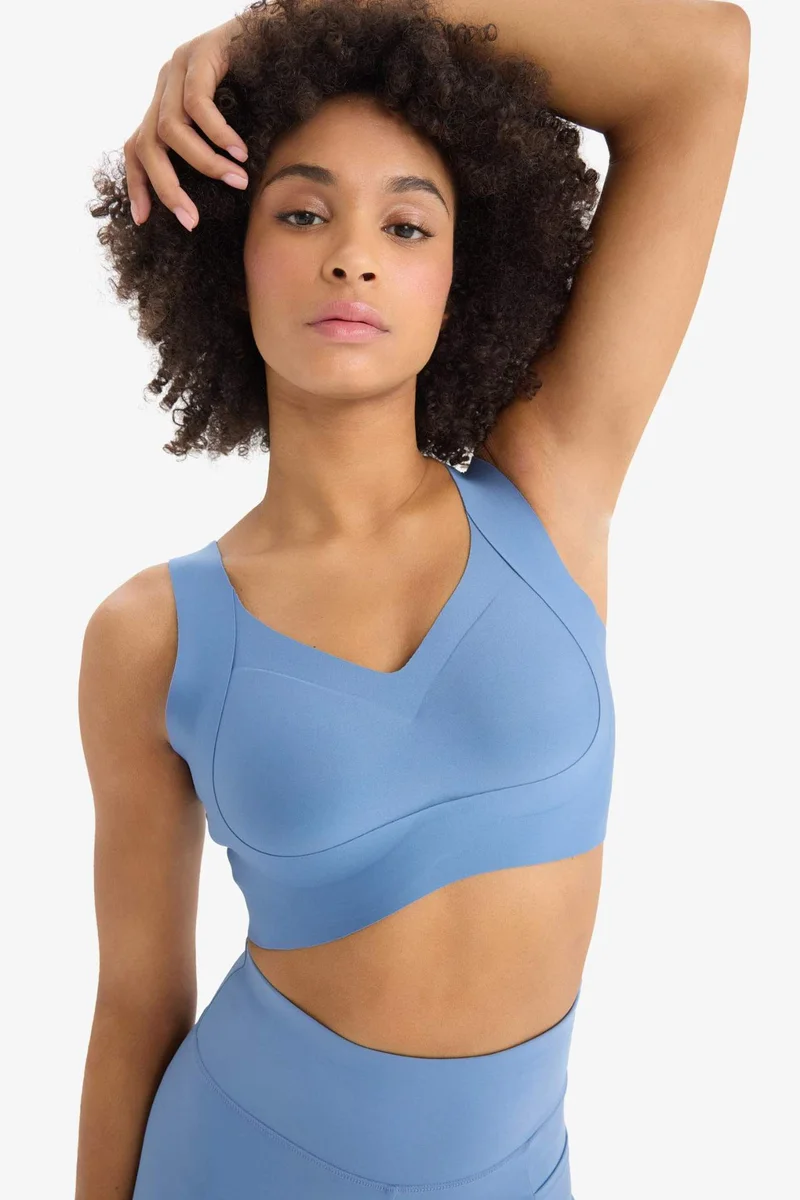 Defacto  DeFactoFit V Neck Heavy Fabric Sports Bra for Women | Best Price UAE