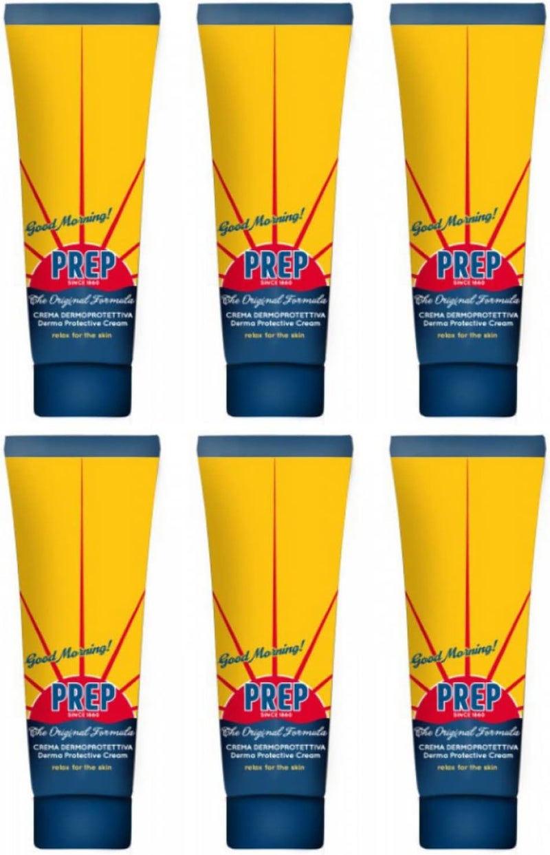 6x PREP Derma Protective Cream for Irritated Skin 75ml Shaving