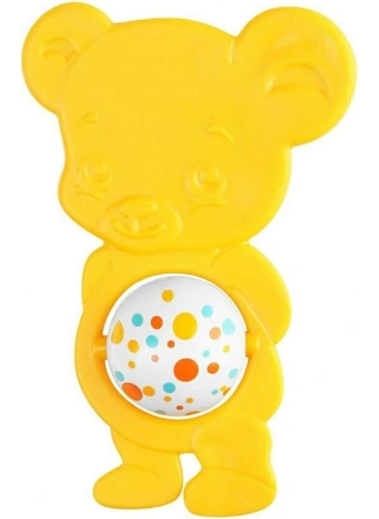 Let's Be Child LC Lovely Bear Teether and Rattle-Yellow 