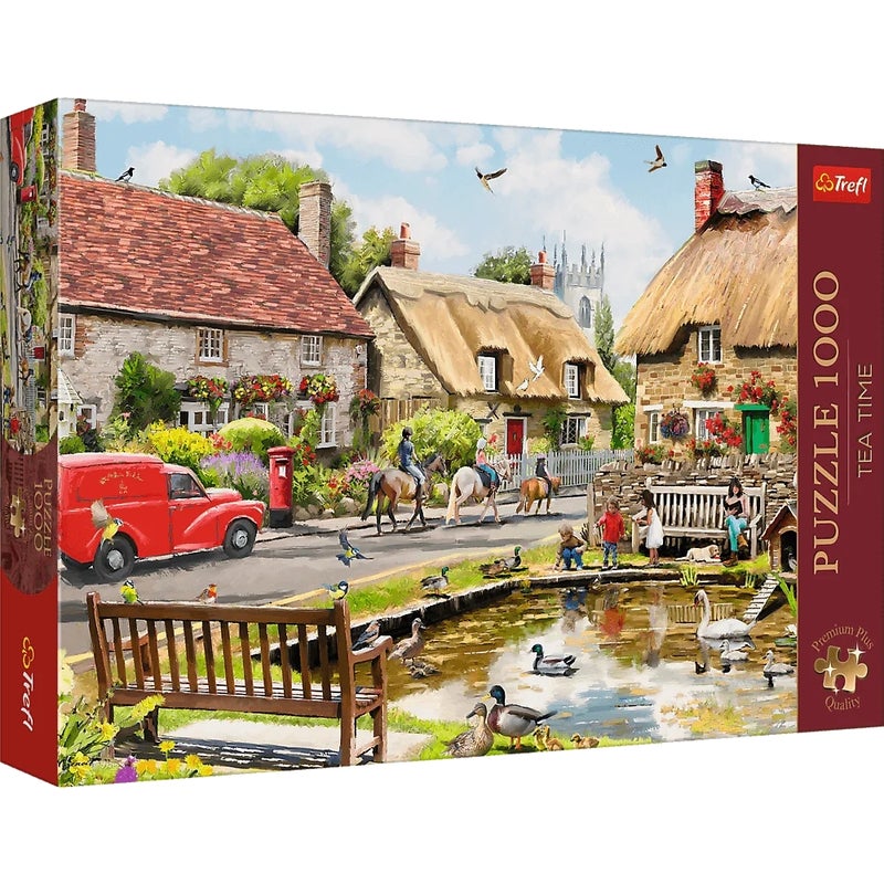 Trefl - Tea Time Summer in the Town Premium Puzzle 1000 Pieces - 10808 - Image 1