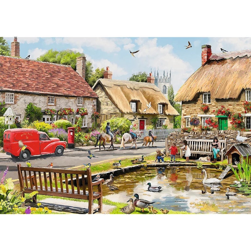 Trefl - Tea Time Summer in the Town Premium Puzzle 1000 Pieces - 10808 - Image 2