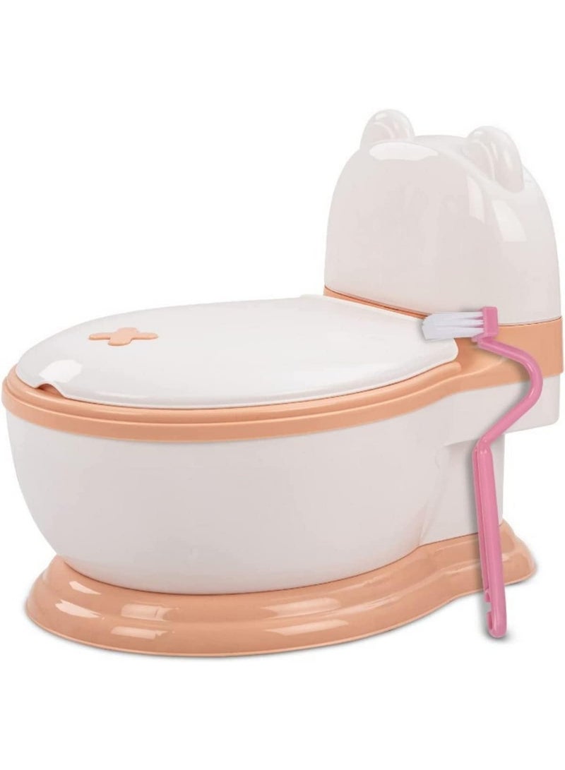 Rapex Multicolor Toilet Kids Potty Seat for Baby/Toddlers, Baby Potty Training Seat Chair with Closing Lid, Brush & Tray| Kids Toilet Seat| Baby Potty Seat - Image 1