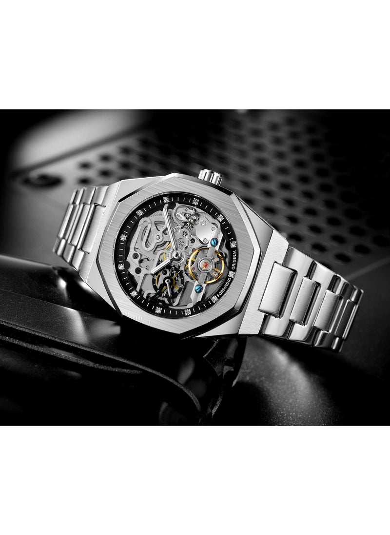 Watches for Men Watch Stainless Steel Luxury Luminous Water Resistant Automatic Mechanical Wristwatch 375SIBK - pzsku/Z7E32EA8410FD0B0923C0Z/45/_/1723553666/887e3121-00d4-4b8a-bc70-887b346fb24c