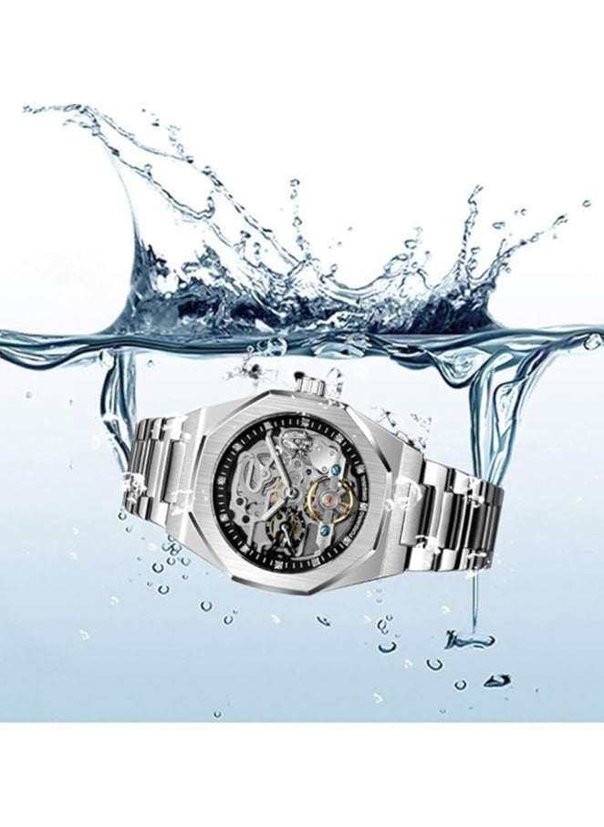 Watches for Men Watch Stainless Steel Luxury Luminous Water Resistant Automatic Mechanical Wristwatch 375SIBK - pzsku/Z7E32EA8410FD0B0923C0Z/45/_/1723553676/f31dde00-878a-4d00-9e38-f730415eb8f1