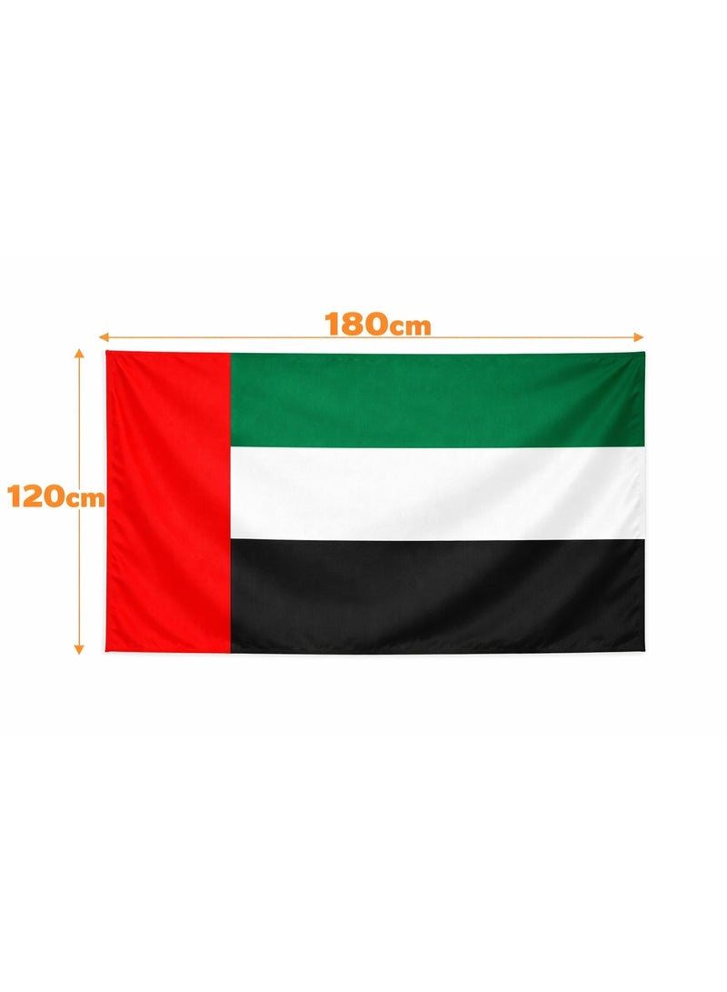 UAE Flag 120x180cm Fabric Large Outdoor Indoor Wall Hanging Flag United Arab Emirates National Day Decoration - Image 2