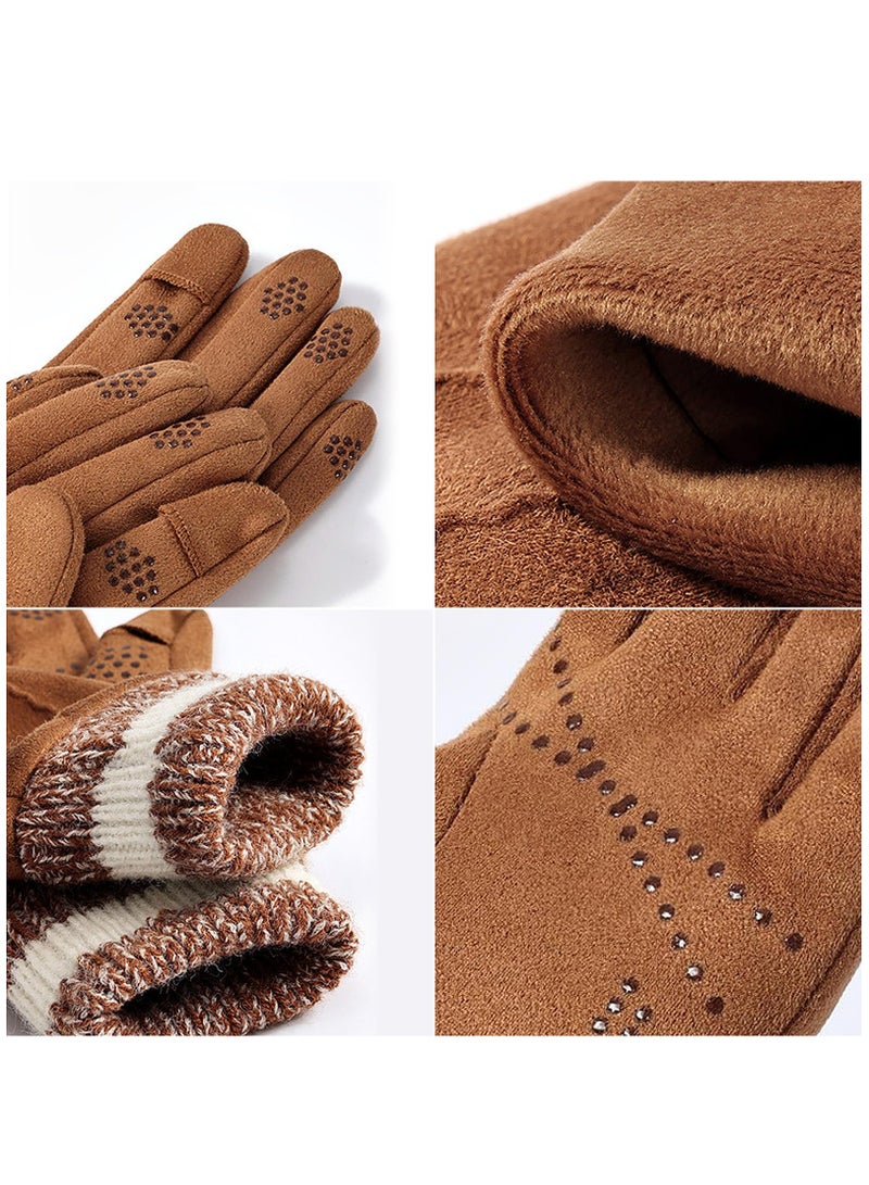 Excefore Touchscreen Gloves Winter Gloves,Thermal Gloves Sport Warm and Windproof for Skiing Cycling Women and Men  - Image 3