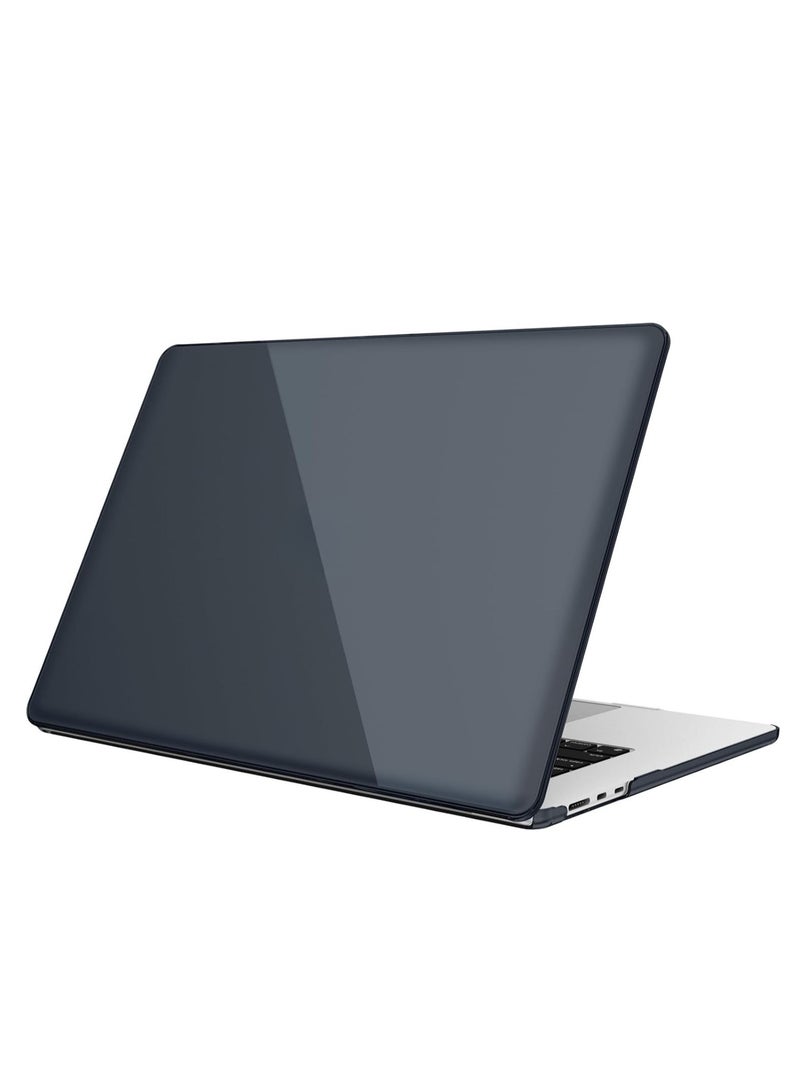 Case Compatible with MacBook Air 15 Inch A2941-A3114-A3241  (2023 Release) - Protective Snap On Hard Shell Cover for MacBook Air 15 M2 Chip with Liquid Retina Display and Touch ID, Crystal Midnight - Image 1