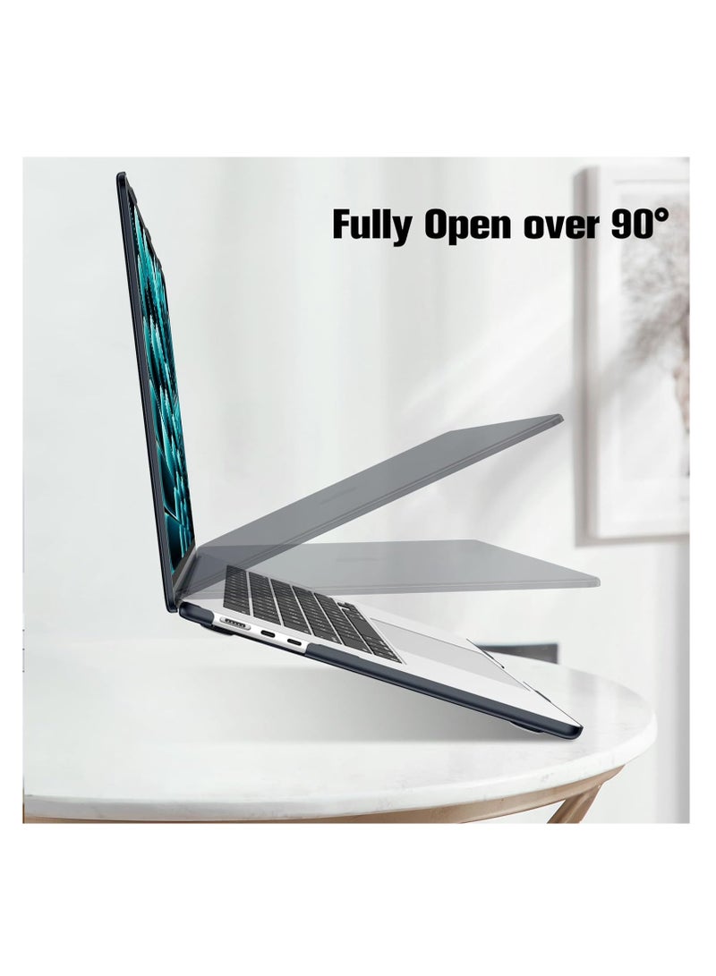 Case Compatible with MacBook Air 15 Inch A2941-A3114-A3241  (2023 Release) - Protective Snap On Hard Shell Cover for MacBook Air 15 M2 Chip with Liquid Retina Display and Touch ID, Crystal Midnight - Image 3