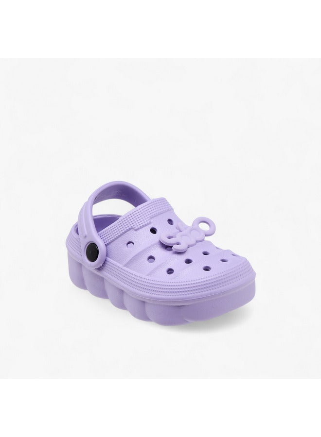 Aqua Girls Jibbitz Detail Clogs with Backstrap - Image 2