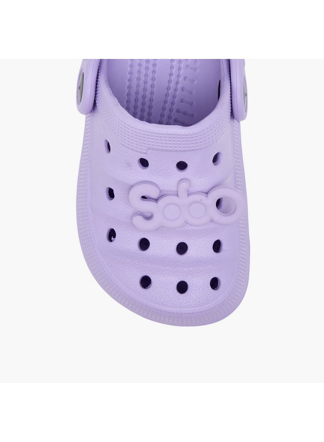 Aqua Girls Jibbitz Detail Clogs with Backstrap - Image 4