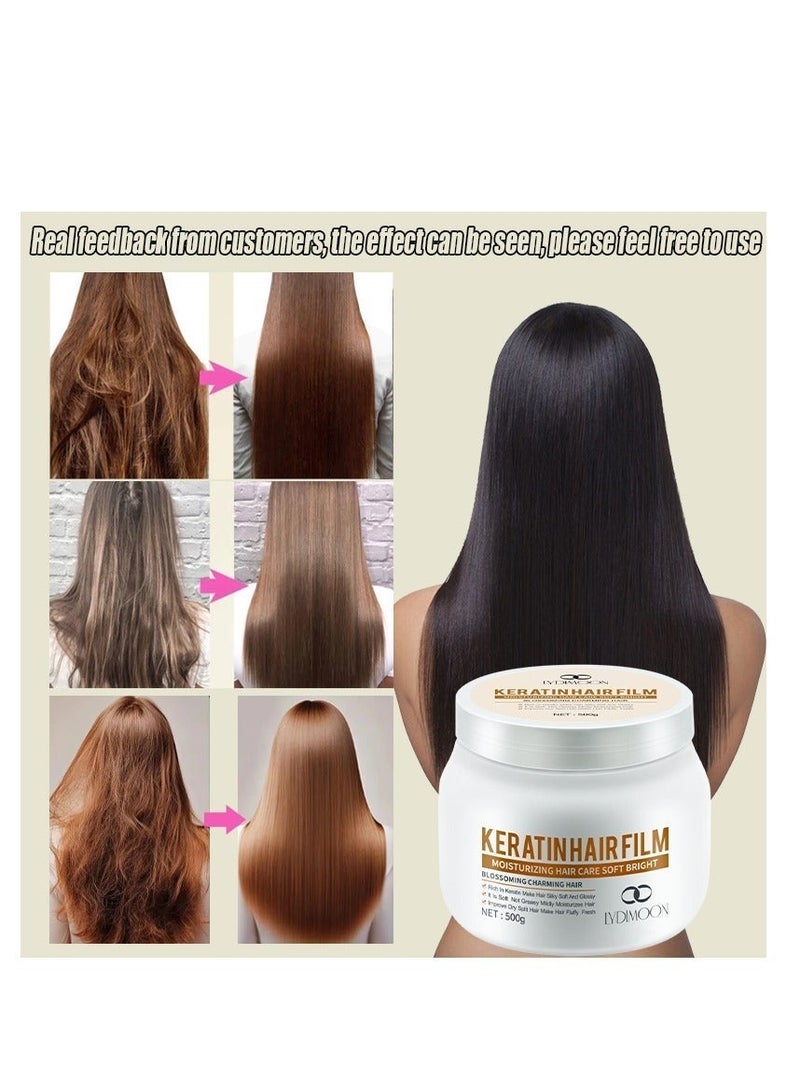 LYDIMOON Keratin Moisturizing Hair Mask Softens and brightens hair 500g - Image 3