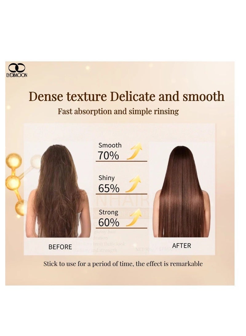 LYDIMOON Keratin Moisturizing Hair Mask Softens and brightens hair 500g - Image 4