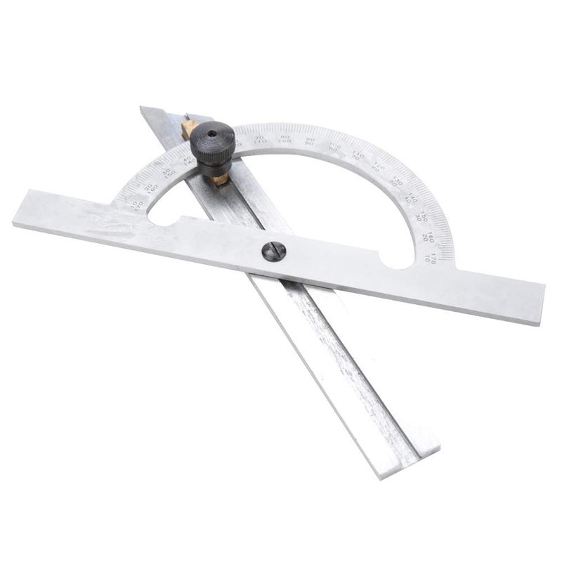 Carbon Steel Protractor Angle Ruler 100x150mm with Engraved Markings for Woodworking Metalworking DIY - Image 5