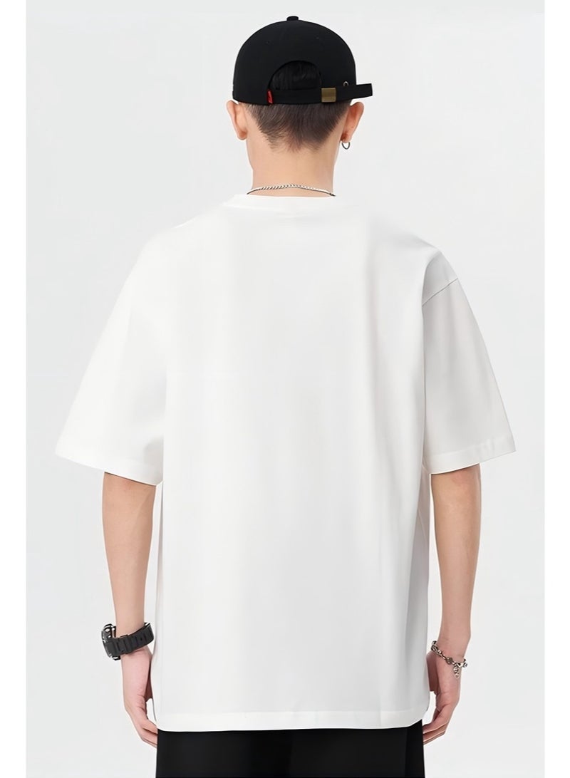Alo World casual printed men's T-shirt with simple brand logo is a multi-purpose sportswear suitable for daily leisure. - Image 3