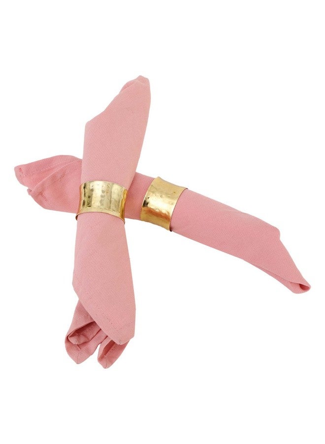 ITOS365 Handmade Round Hammered Golden Napkin Rings Holder for Dinning Table Parties Everyday, Set of 12 - Image 5