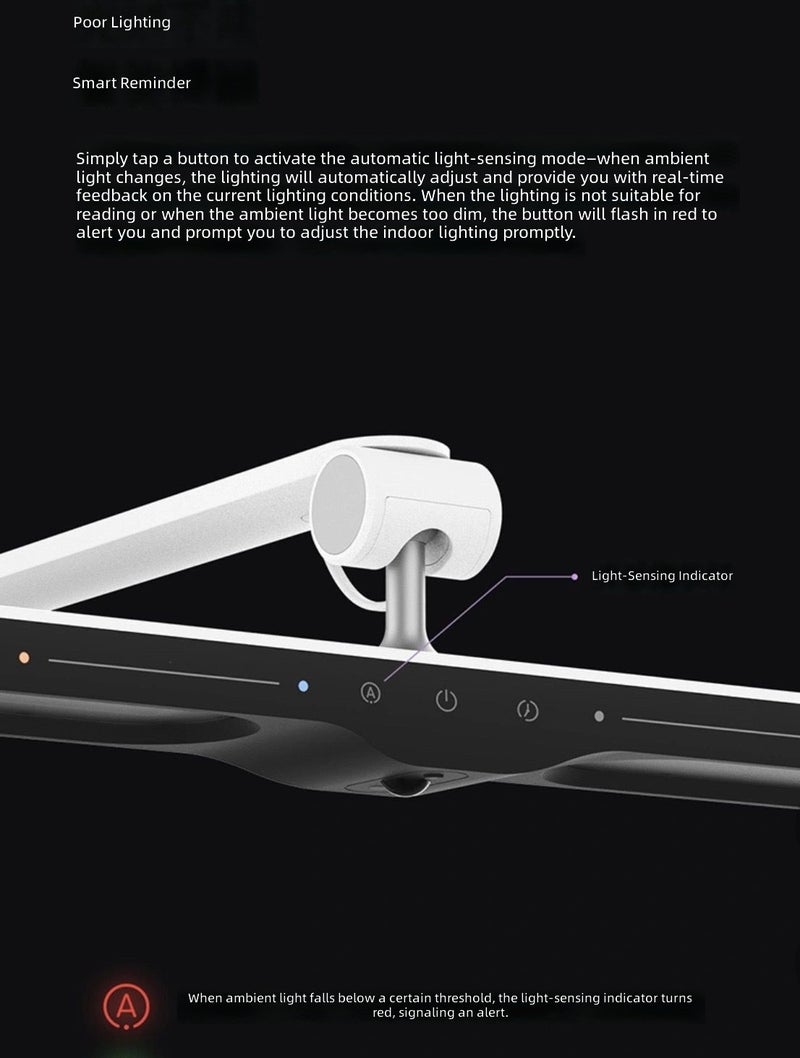 Yeelight V1 Pro Smart Eye-Care Desk Lamp, Full Spectrum, AA Illumination, RG0, Supports HomeKit & Mi Home, Foldable, Auto Brightness - Image 4