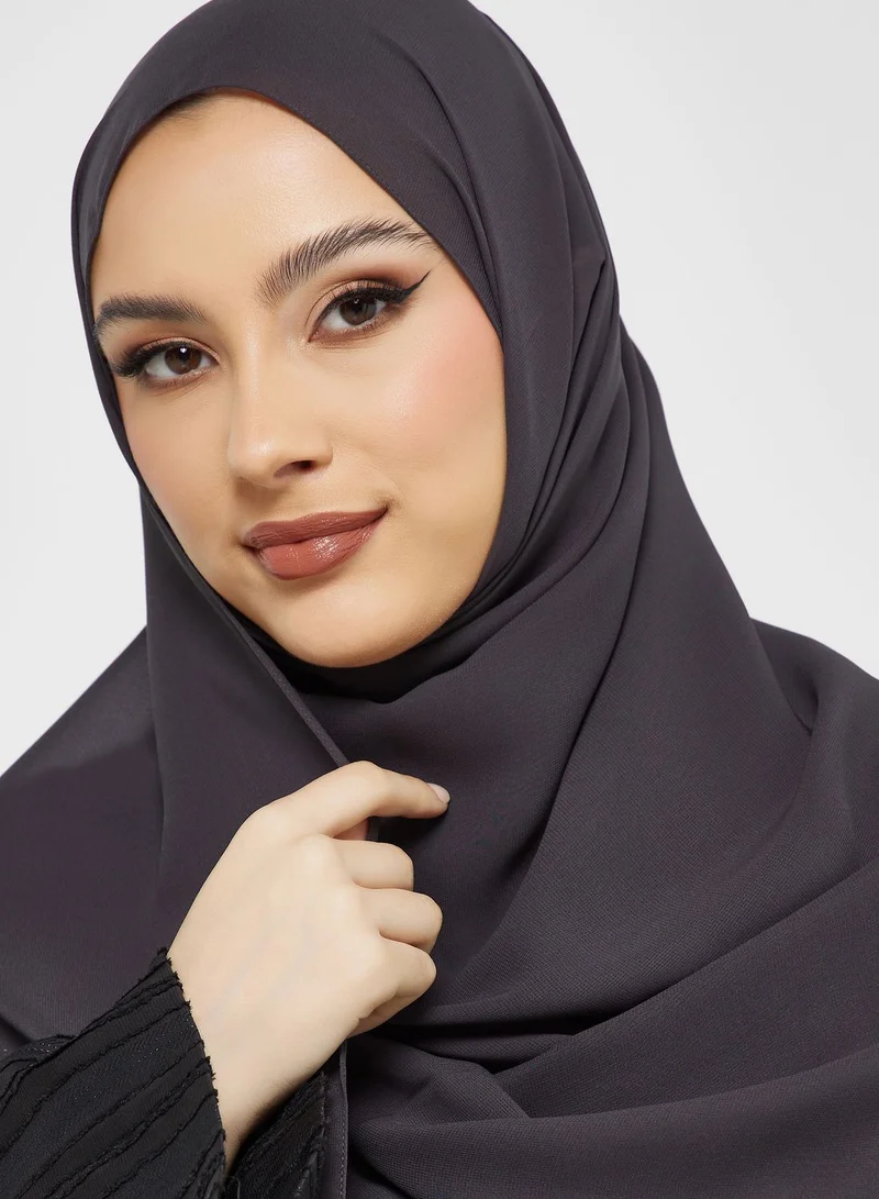 hayas closet Embroidered Wide Sleeve  Abaya