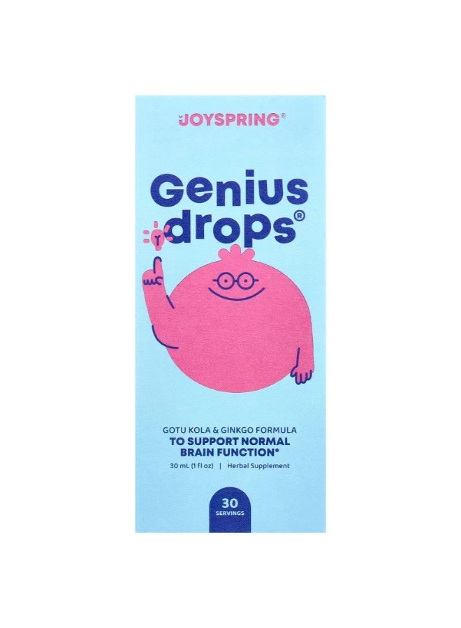 JoySpring, Genius Drops®, 1 fl oz (30 ml) - Image 1