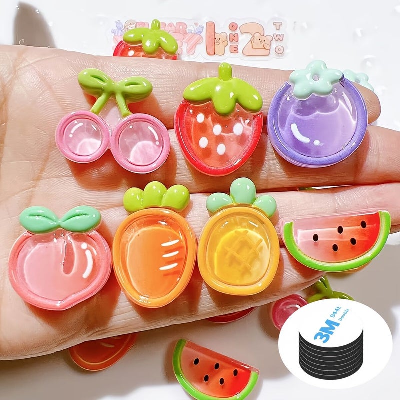 14 Fruit Shaped Fridge Magnets With Magnetic Stickers Kitchen Decor Accessories - Image 1