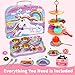 SMILESSKIDDO 46pcs Princess Tea Party Set for Little Girls Kids Kitchen Pretend Play Toys Toddler Tea Party Sets for Girls 35 Gift for 3 4 5 6 GirlUnicron - Image 4
