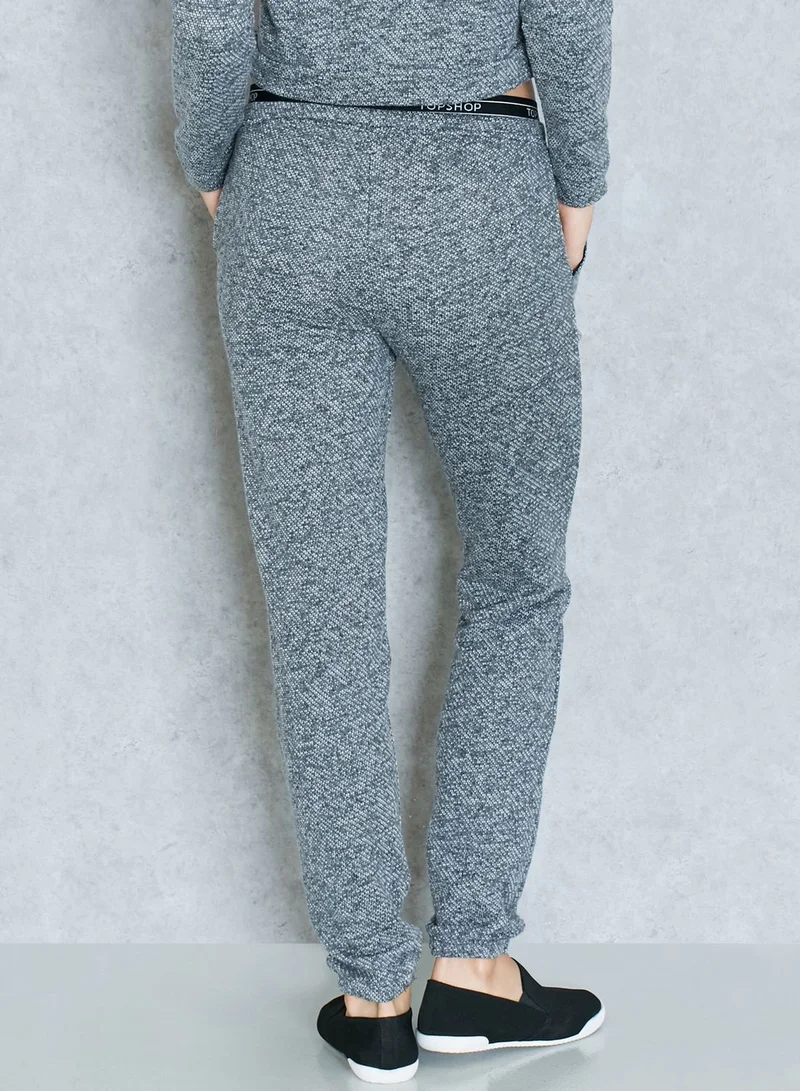 TOPSHOP Logo Band Joggers