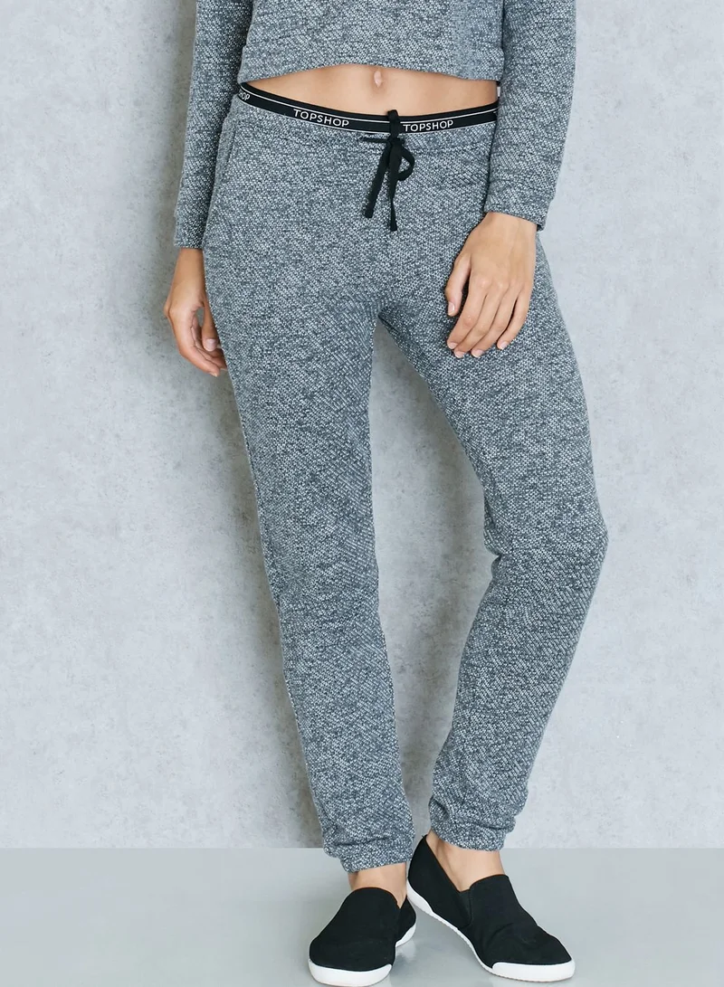 TOPSHOP Logo Band Joggers