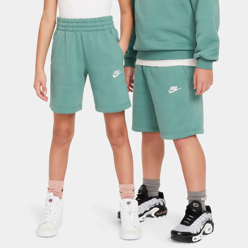 Nike Green Kids' Sportswear Club Fleece Tracksuit Shorts Set  | Best Price UAE