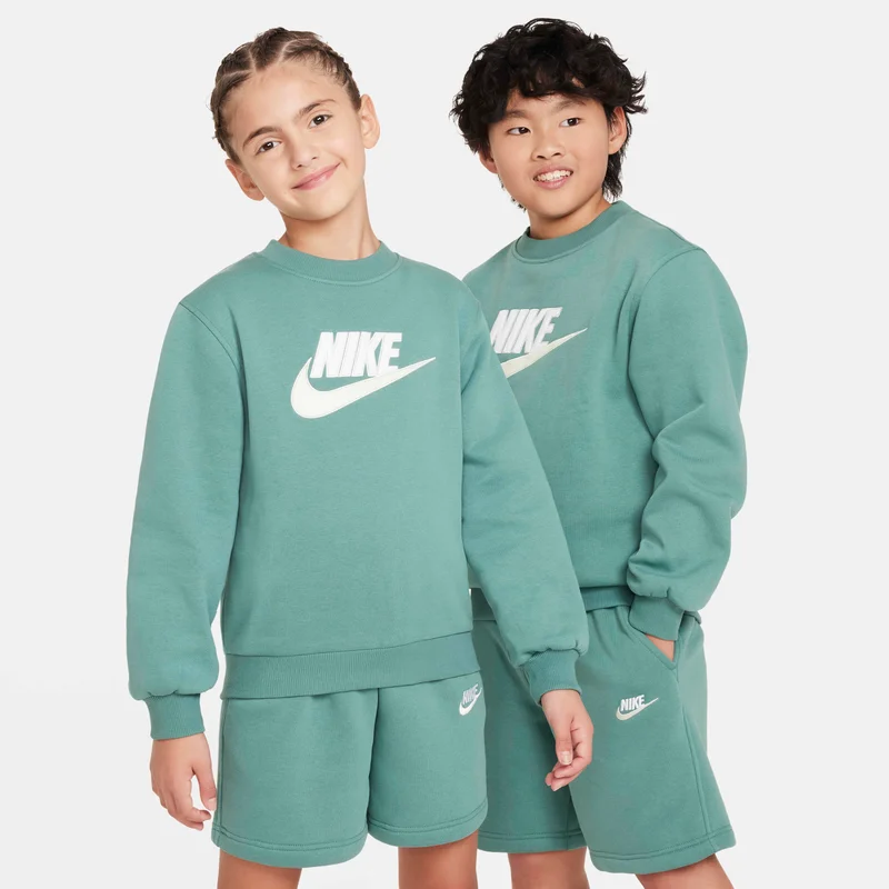 Nike Green Kids' Sportswear Club Fleece Tracksuit Shorts Set  | Best Price UAE